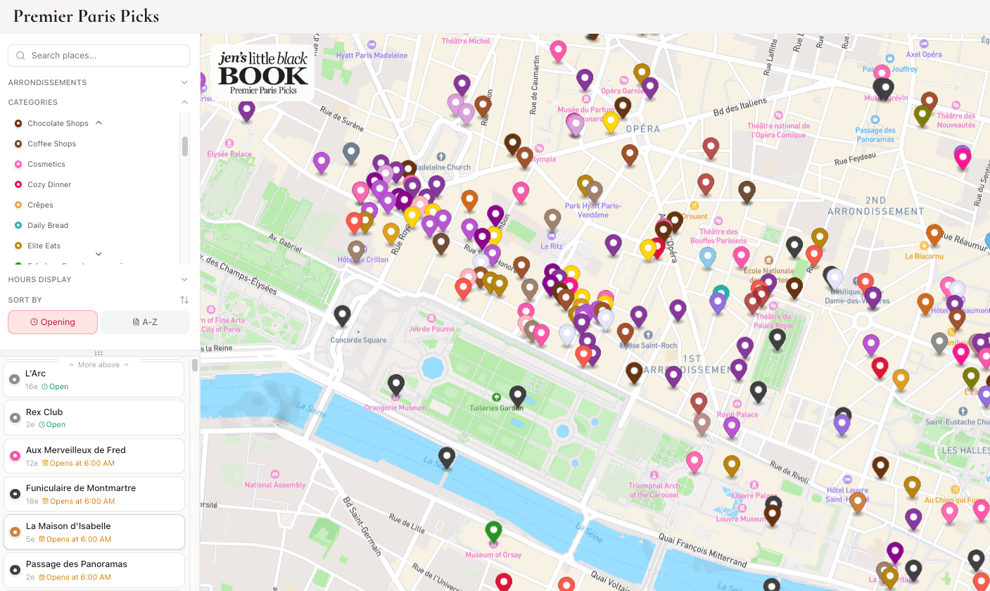 Interactive Paris Map